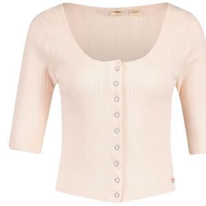 LEVI'S Dry Goods Pointelle Top (Pearl Blush) Pink Size XL